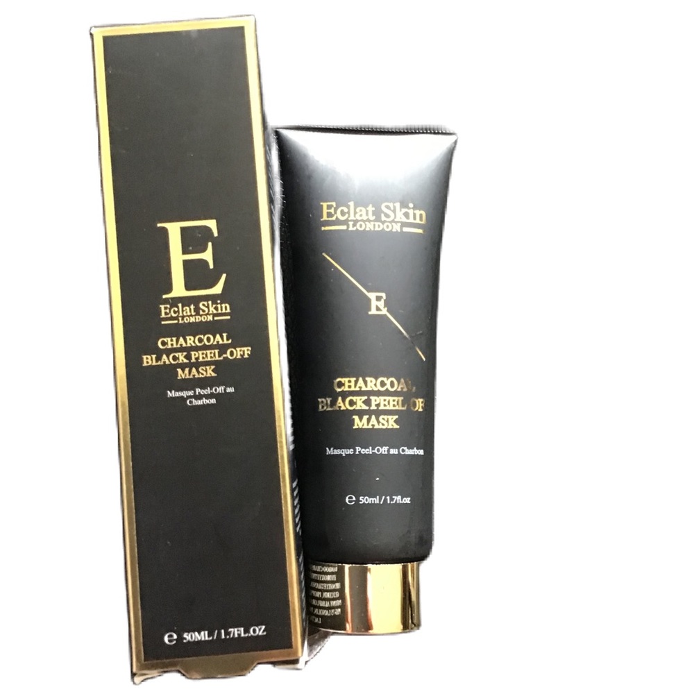 ECLAT SKIN LONDON Charcoal Black Peel-Off Mask New In Box Sealed